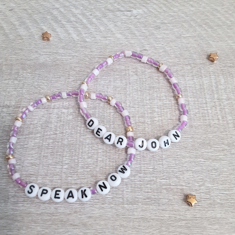 "Speak Now" and "Dear John" Handmade Friendship Bracelets